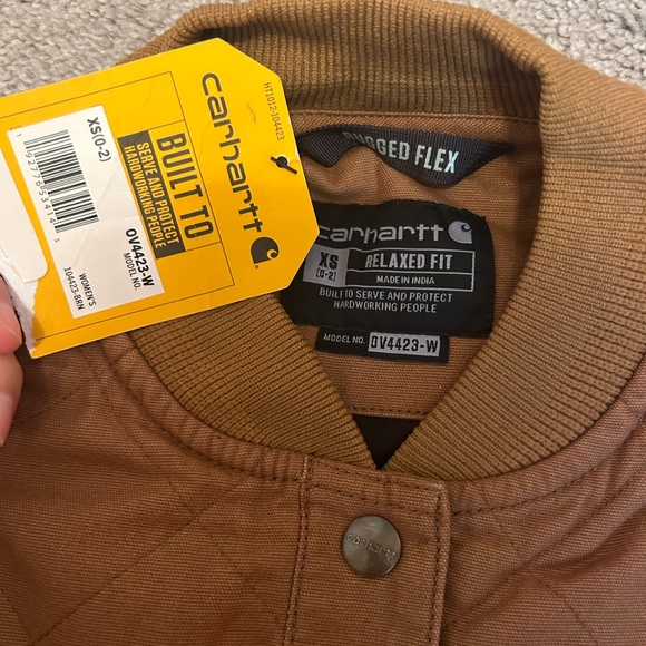 RUGGED FLEX® RELAXED FIT CANVAS INSULATED RIB COLLAR VEST - Picture 3 of 4